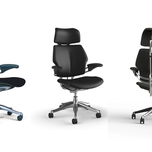 Freedom poltrona in ecopelle di Humanscale