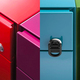 mia ped cassettiera di dieffebi, design takiro yuta: contenitore personale totalmente configurabile